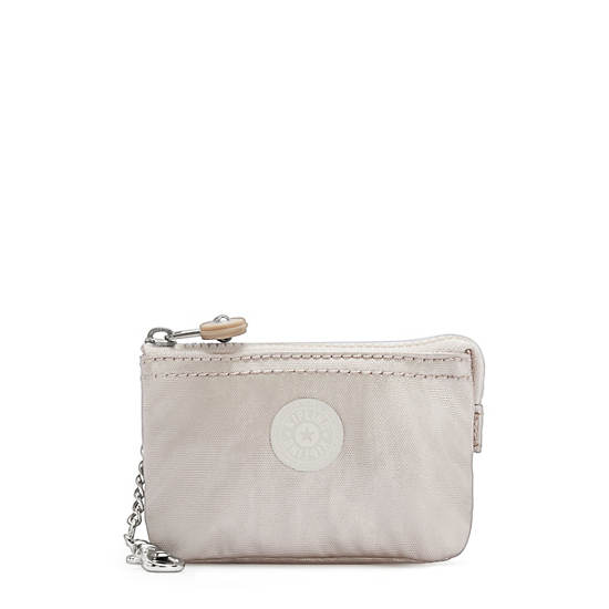 Kipling Creativity Mini Pouch Metallic Keychain Väska Beige | SE 1112RV